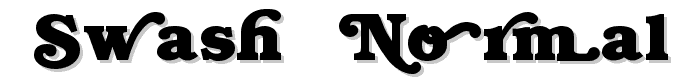 Swash  Normal font